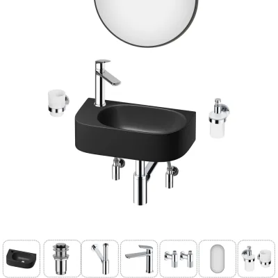 Комплект Wellsee 7 в 1 Lavinia Boho Bathroom Sink накладная/подвесная раковина 40x22 см 20219762R
