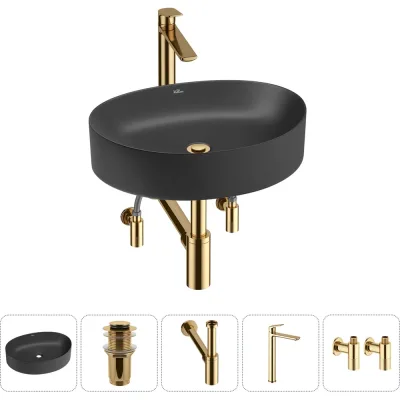 Набор Wellsee 5 в 1 Belle Spa 2.0 накладная раковина 50x38 см 20212604R