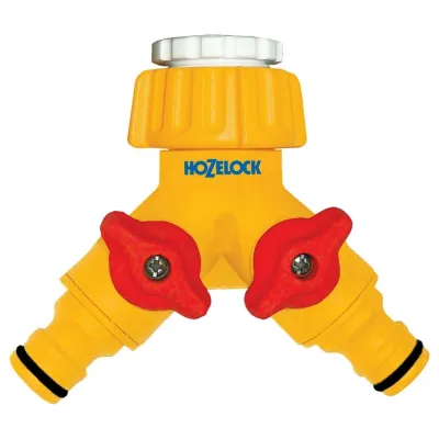 Коннектор для крана вне помещений 1/2" и 3/4" 2х канальный Hozelock 2256 3600