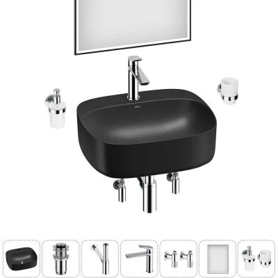 Набор Wellsee 7 в 1 Ideal накладная раковина 50x42 см 20218718R