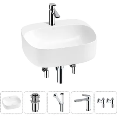 Набор Wellsee 5 в 1 Ideal накладная раковина 50x42 см 20214139R