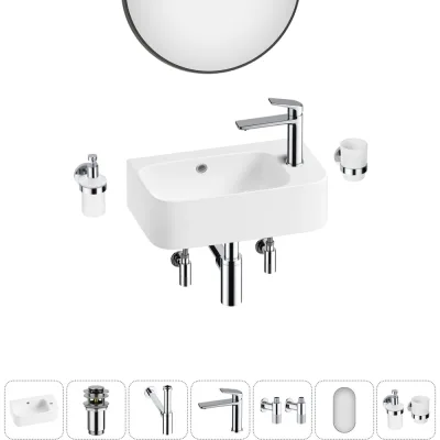 ΠΠΎΠΌΠΏΠ»Π΅ΠΊΡ 7 Π² 1 Wellsee Bathroom Sink Π½Π°ΠΊΠ»Π°Π΄Π½Π°Ρ/ΠΏΠΎΠ΄Π²Π΅ΡΠ½Π°Ρ ΡΠ°ΠΊΠΎΠ²ΠΈΠ½Π° 45x27 ΡΠΌ ΡΠΎΡΡΠΎΠΈΡ 20219839R