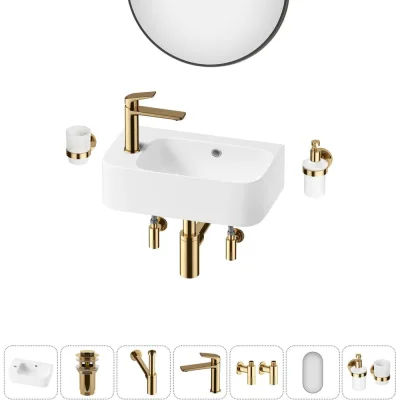ΠΠΎΠΌΠΏΠ»Π΅ΠΊΡ Wellsee 7 Π² 1 Lavinia Boho Bathroom Sink Π½Π°ΠΊΠ»Π°Π΄Π½Π°Ρ/ΠΏΠΎΠ΄Π²Π΅ΡΠ½Π°Ρ ΡΠ°ΠΊΠΎΠ²ΠΈΠ½Π° 45x27 ΡΠΌ 20219827R
