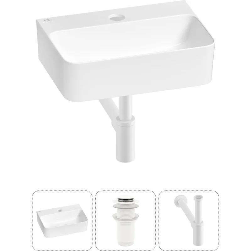 Мини-раковина для ванной комнаты или туалета Wellsee WC Area в наборе 3 в 1 20213601R
