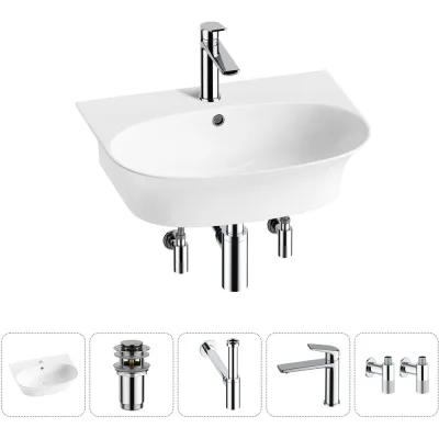 ΠΠΎΠΌΠΏΠ»Π΅ΠΊΡ Wellsee 5 Π² 1 Lavinia Boho Bathroom Sink Π½Π°ΠΊΠ»Π°Π΄Π½Π°Ρ/ΠΏΠΎΠ΄Π²Π΅ΡΠ½Π°Ρ ΡΠ°ΠΊΠΎΠ²ΠΈΠ½Π° 55x43 ΡΠΌ 20216705R