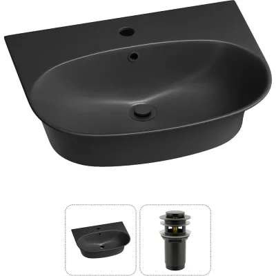 Комплект Wellsee 2 в 1 Lavinia Boho Bathroom Sink накладная/подвесная раковина 55x43 см 20216710R