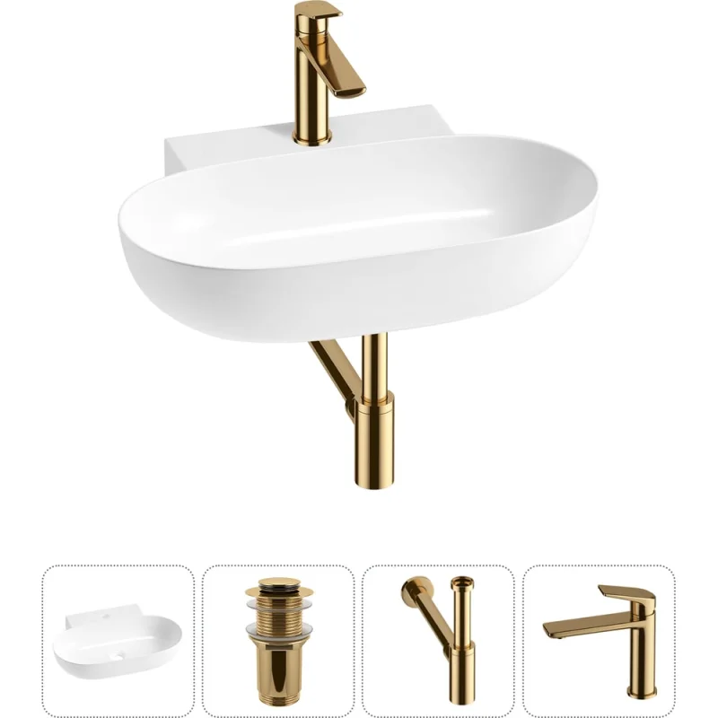 ΠΠΎΠΌΠΏΠ»Π΅ΠΊΡ 4 Π² 1 Lavinia Boho Bathroom Sink Π½Π°ΠΊΠ»Π°Π΄Π½Π°Ρ/ΠΏΠΎΠ΄Π²Π΅ΡΠ½Π°Ρ ΡΠ°ΠΊΠΎΠ²ΠΈΠ½Π° 58x40 ΡΠΌ 20215137R