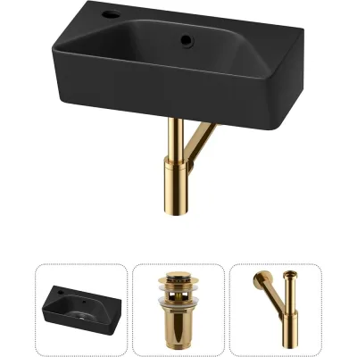 Комплект Wellsee 3 в 1 Lavinia Boho Bathroom Sink накладная/подвесная раковина 40x22 см 20216462R