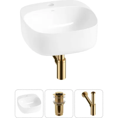 Набор 3 в 1 Wellsee Ideal накладная раковина 42x42 см, состоит из 326901000, 18 20214085R