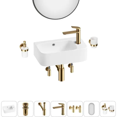 ΠΠΎΠΌΠΏΠ»Π΅ΠΊΡ Wellsee 7 Π² 1 Lavinia Boho Bathroom Sink Π½Π°ΠΊΠ»Π°Π΄Π½Π°Ρ/ΠΏΠΎΠ΄Π²Π΅ΡΠ½Π°Ρ ΡΠ°ΠΊΠΎΠ²ΠΈΠ½Π° 45x27 ΡΠΌ 20219841R