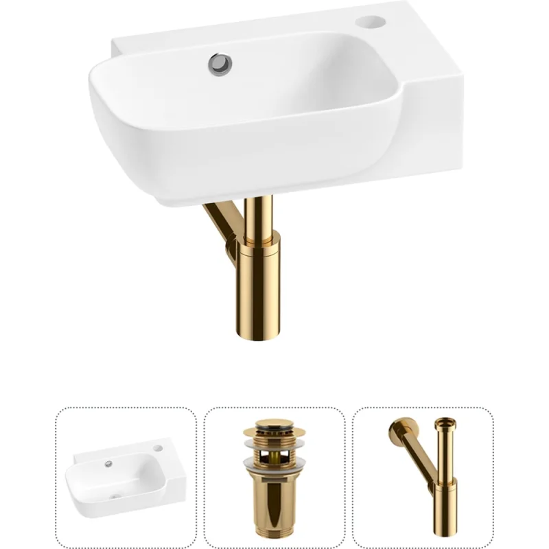 Комплект 3 в 1 Lavinia Boho Bathroom Sink накладная/подвесная раковина 40x24 см, состоит 20216363R