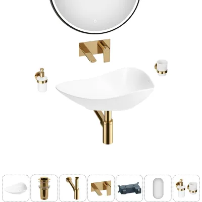 Набор Wellsee 6 в 1 Nexus Flex накладная раковина 60x42 см 32340300 20218649R