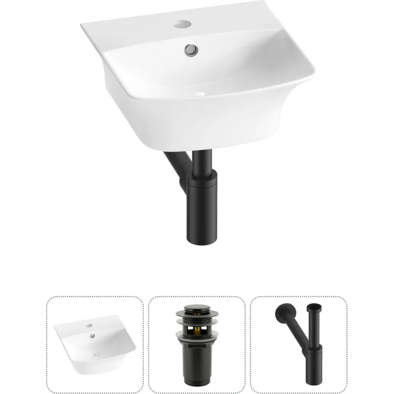 Комплект Wellsee 3 в 1 Lavinia Boho Bathroom Sink накладная/подвесная раковина 35x36 см 20216726R