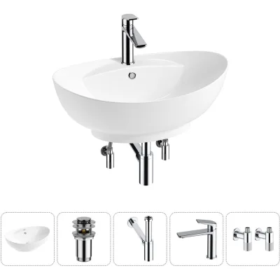 ΠΠΎΠΌΠΏΠ»Π΅ΠΊΡ Wellsee 5 Π² 1 Lavinia Boho Bathroom Sink Π½Π°ΠΊΠ»Π°Π΄Π½Π°Ρ ΡΠ°ΠΊΠΎΠ²ΠΈΠ½Π° 59x39 ΡΠΌ 20215155R