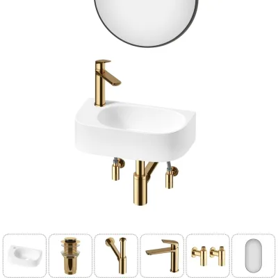 ΠΠΎΠΌΠΏΠ»Π΅ΠΊΡ Wellsee 6 Π² 1 Lavinia Boho Bathroom Sink Π½Π°ΠΊΠ»Π°Π΄Π½Π°Ρ/ΠΏΠΎΠ΄Π²Π΅ΡΠ½Π°Ρ ΡΠ°ΠΊΠΎΠ²ΠΈΠ½Π° 40x22 ΡΠΌ 20219753R