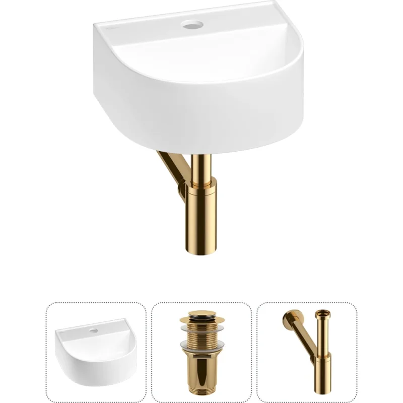 Мини-раковина для ванной комнаты или туалета Wellsee WC Area в наборе 3 в 1 20212115R