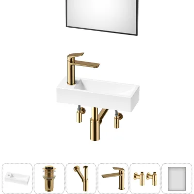 ΠΠΎΠΌΠΏΠ»Π΅ΠΊΡ Wellsee 6 Π² 1 Lavinia Boho Bathroom Sink Π½Π°ΠΊΠ»Π°Π΄Π½Π°Ρ/ΠΏΠΎΠ΄Π²Π΅ΡΠ½Π°Ρ ΡΠ°ΠΊΠΎΠ²ΠΈΠ½Π° 38x14 ΡΠΌ 20219543R