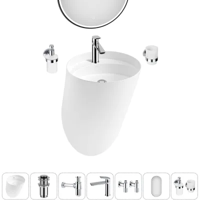 Набор Wellsee 7 в 1 M1 Limited Edition подвесная раковина 45x45 см 20218769R