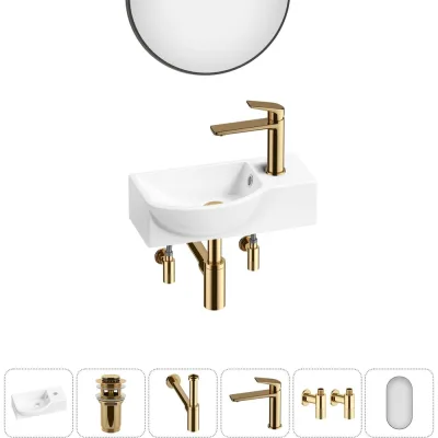 ΠΠΎΠΌΠΏΠ»Π΅ΠΊΡ Wellsee 6 Π² 1 Lavinia Boho Bathroom Sink Π½Π°ΠΊΠ»Π°Π΄Π½Π°Ρ/ΠΏΠΎΠ΄Π²Π΅ΡΠ½Π°Ρ ΡΠ°ΠΊΠΎΠ²ΠΈΠ½Π° 40x23 ΡΠΌ 20219613R
