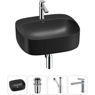 Набор Wellsee 4 в 1 Ideal накладная раковина 50x42 см 20214161R