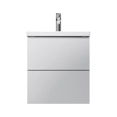 База с раковиной AM.PM Gem подвесная, 50 см, 2 ящика push-to-open, цвет белый глянец M90-FHX0502WG-WCC0502WG
