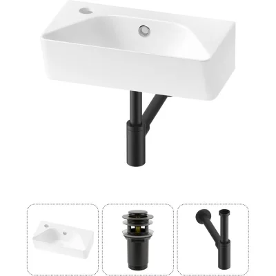Комплект Wellsee 3 в 1 Lavinia Boho Bathroom Sink накладная/подвесная раковина 40x22 см 20216446R