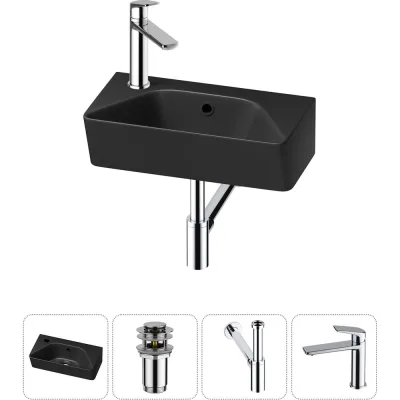 Комплект Wellsee 4 в 1 Lavinia Boho Bathroom Sink накладная/подвесная раковина 40x22 см 20216463R