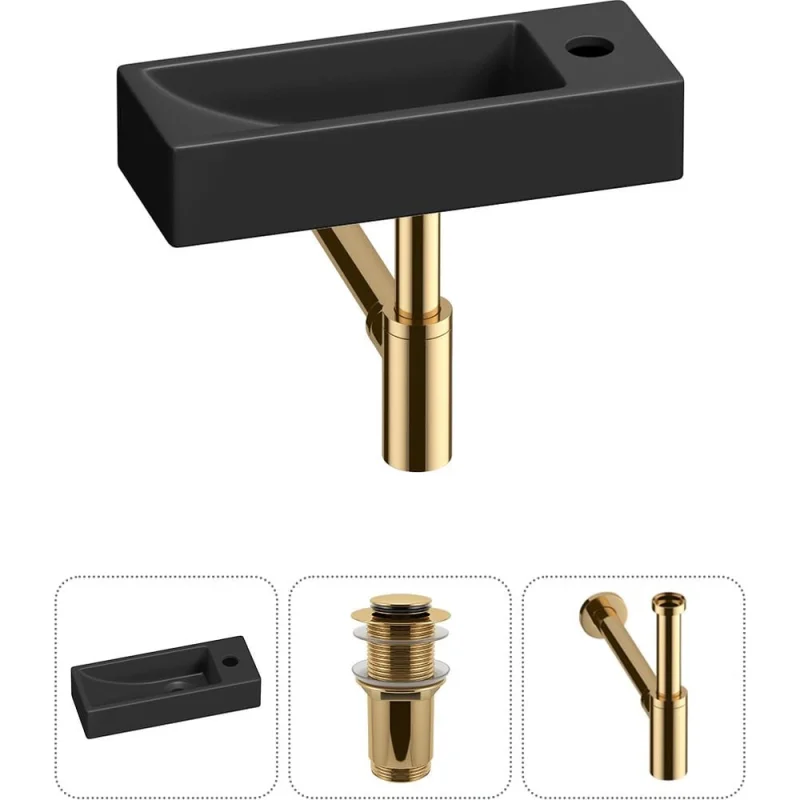 Комплект Wellsee 3 в 1 Lavinia Boho Bathroom Sink накладная/подвесная раковина 38x14 см 20215958R