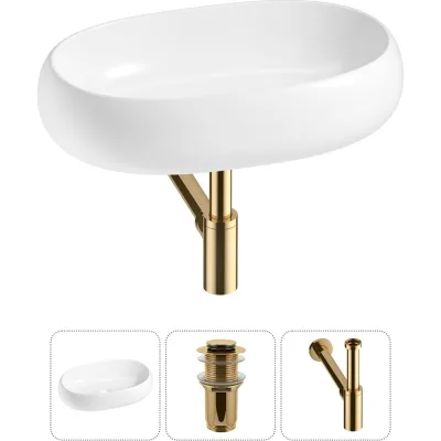 Комплект Wellsee 3 в 1 Lavinia Boho Bathroom Sink накладная раковина 56x33 см 20215085R