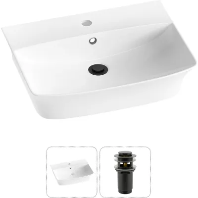 Комплект Wellsee 2 в 1 Lavinia Boho Bathroom Sink накладная/подвесная раковина 55x42 см 20216778R