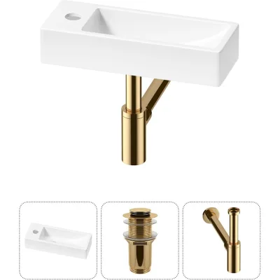 Комплект Wellsee 3 в 1 Lavinia Boho Bathroom Sink накладная/подвесная раковина 38x14 см 20215915R