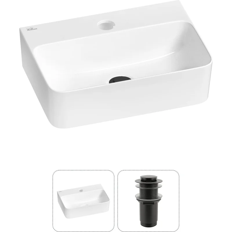 Мини-раковина для ванной комнаты или туалета Wellsee WC Area в наборе 2 в 1 20213595R
