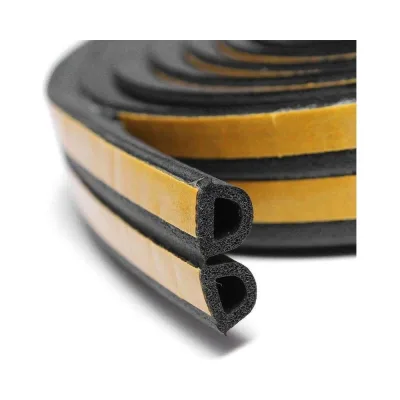 Дверной уплотнитель PALIDORE тип D, 12x14 (120M), black 98761382