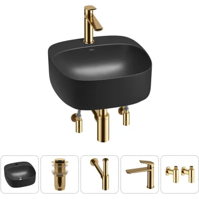 Набор Wellsee 5 в 1 Ideal накладная раковина 42x42 см 20214154R