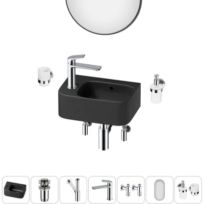 Комплект Wellsee 7 в 1 Lavinia Boho Bathroom Sink накладная/подвесная раковина 37x25 см 20219860R