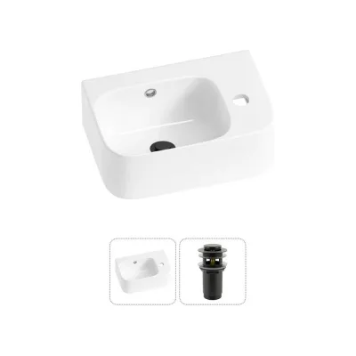 Комплект Wellsee 2 в 1 Lavinia Boho Bathroom Sink накладная/подвесная раковина 37x25 см 20216554R
