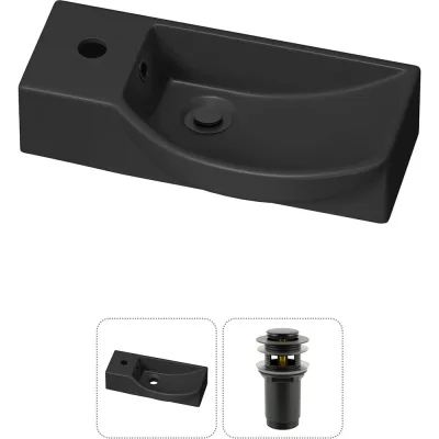 Комплект Wellsee 2 в 1 Lavinia Boho Bathroom Sink накладная/подвесная раковина 45x24 см 20216094R