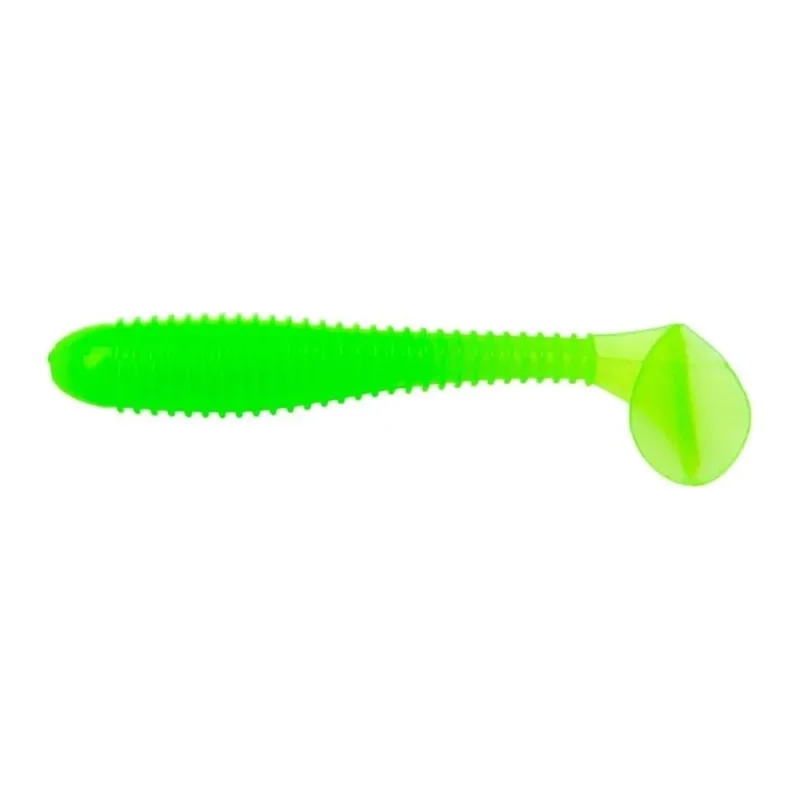 Виброхвост Helios hs-2-007 catcher electric green, 3.55"/9 см, 5шт 00000117772