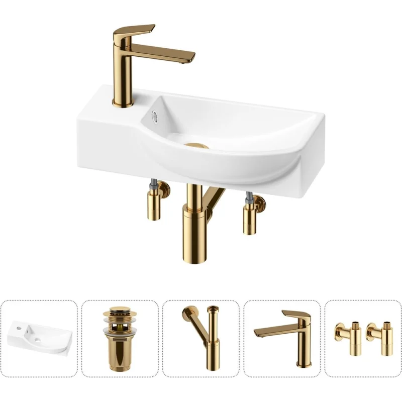 ΠΠΎΠΌΠΏΠ»Π΅ΠΊΡ Wellsee 5 Π² 1 Lavinia Boho Bathroom Sink Π½Π°ΠΊΠ»Π°Π΄Π½Π°Ρ/ΠΏΠΎΠ΄Π²Π΅ΡΠ½Π°Ρ ΡΠ°ΠΊΠΎΠ²ΠΈΠ½Π° 45x24 ΡΠΌ 20216091R