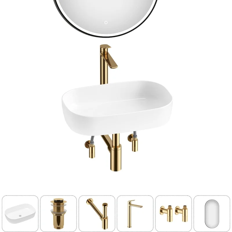 Накладная раковина для ванной Lavinia Boho комнаты Bathroom Sink в наборе 6 в 1 20217517R