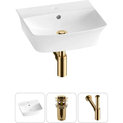 Комплект Wellsee 3 в 1 Lavinia Boho Bathroom Sink накладная/подвесная раковина 45x40 см 20216755R
