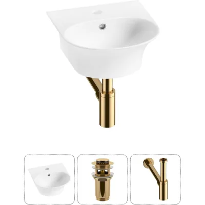 Комплект Wellsee 3 в 1 Lavinia Boho Bathroom Sink накладная/подвесная раковина 34x36 см 20216643R