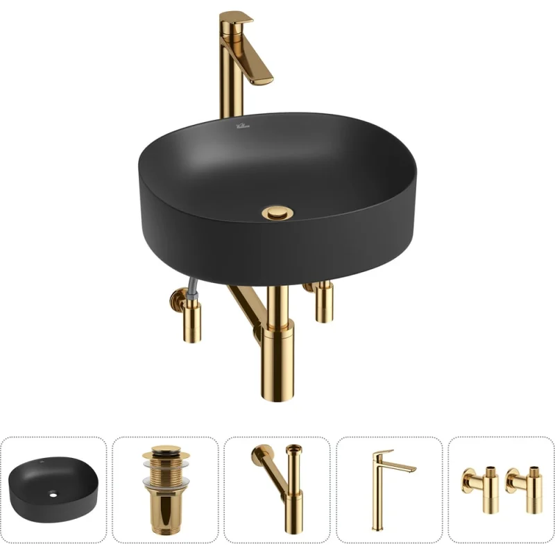 Набор Wellsee 5 в 1 Belle Spa 2.0 накладная раковина 45x42 см 20212548R