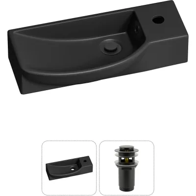 Комплект Wellsee 2 в 1 Lavinia Boho Bathroom Sink накладная/подвесная раковина 50x24 см 20216178R