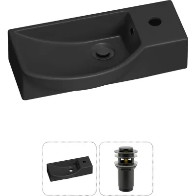 Комплект Wellsee 2 в 1 Lavinia Boho Bathroom Sink накладная/подвесная раковина 45x24 см 20216122R
