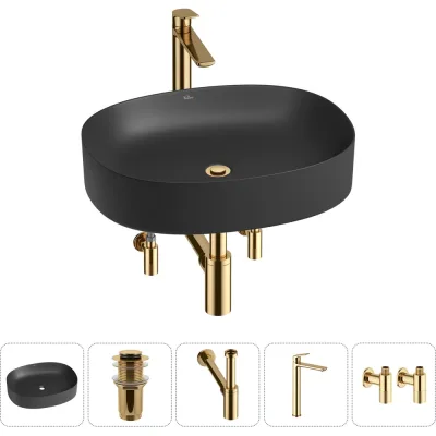 Набор Wellsee 5 в 1 Belle Spa 2.0 накладная раковина 55x45 см 20212576R