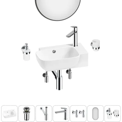 ΠΠΎΠΌΠΏΠ»Π΅ΠΊΡ Wellsee 7 Π² 1 Lavinia Boho Bathroom Sink Π½Π°ΠΊΠ»Π°Π΄Π½Π°Ρ/ΠΏΠΎΠ΄Π²Π΅ΡΠ½Π°Ρ ΡΠ°ΠΊΠΎΠ²ΠΈΠ½Π° 40x24 ΡΠΌ 20219769R