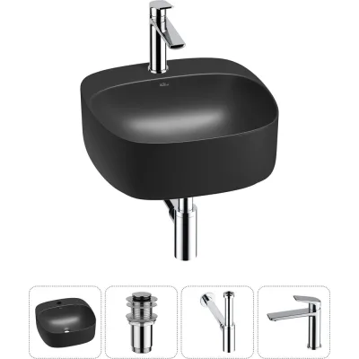 Набор Wellsee 4 в 1 Ideal накладная раковина 42x42 см 20214149R