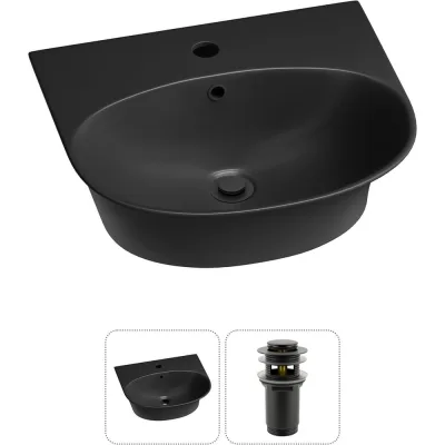 Комплект Wellsee 2 в 1 Lavinia Boho Bathroom Sink накладная/подвесная раковина 46x41 см 20216682R
