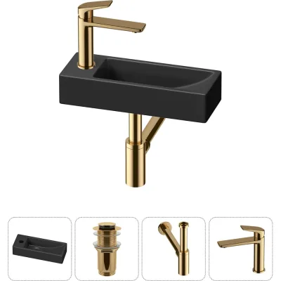 Комплект 4 в 1 Lavinia Boho Bathroom Sink накладная/подвесная раковина 38x14 см 20215933R